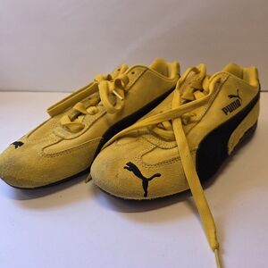 Puma Speedcat OG Pele Yellow Suede Sneakers women's size 7 US